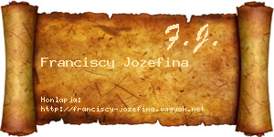 Franciscy Jozefina névjegykártya